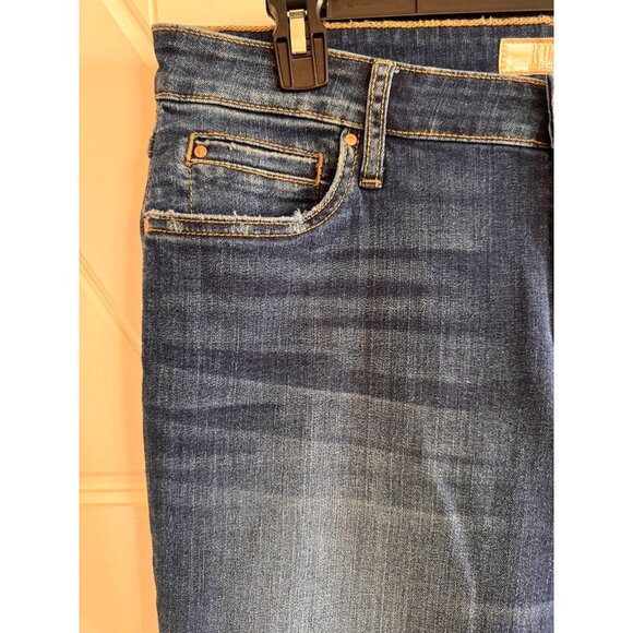 Kut from the Kloth Catherine High Rise Crop Straight Leg Jeans Women Size 12 - Picture 2 of 10